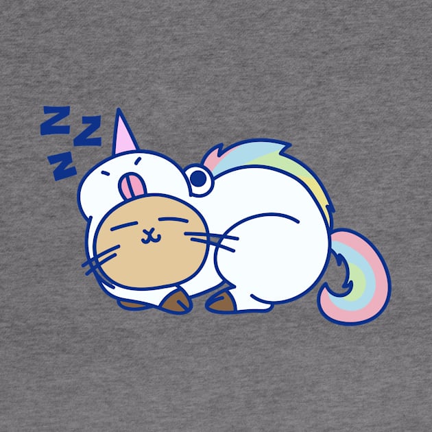 Sleepy Unicorn Cat by mattserpieces